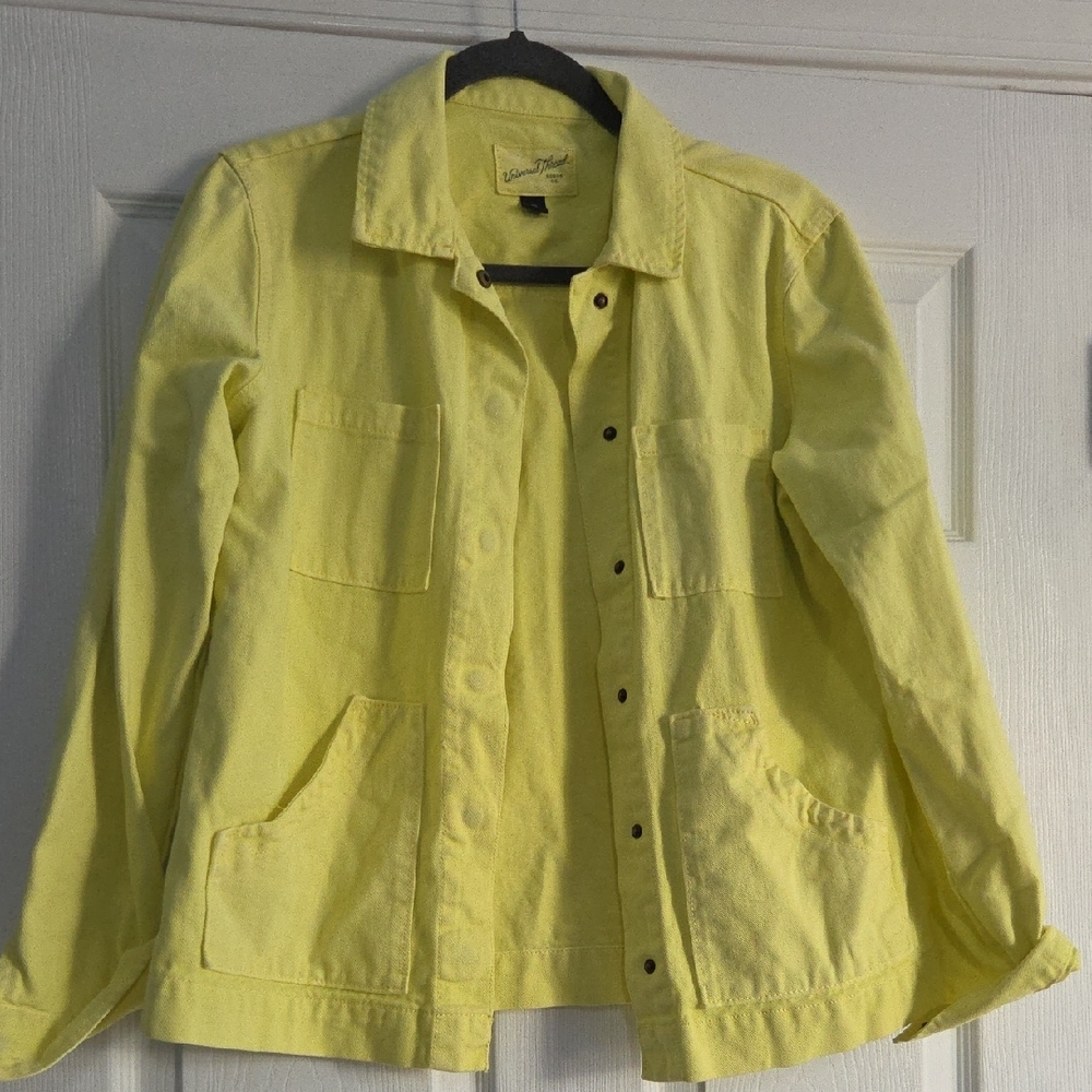 Universal Thread Yellow Jean Jacket Classic Cotton Blend